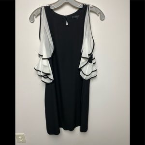 Black and white BCBG dress